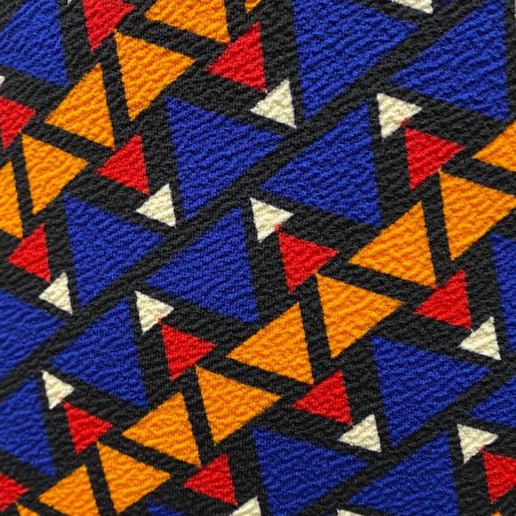 LuLaRoe Cassie Pencil Skirt Small Blue Orange Pull On Stretch NWT - Picture 2 of 7